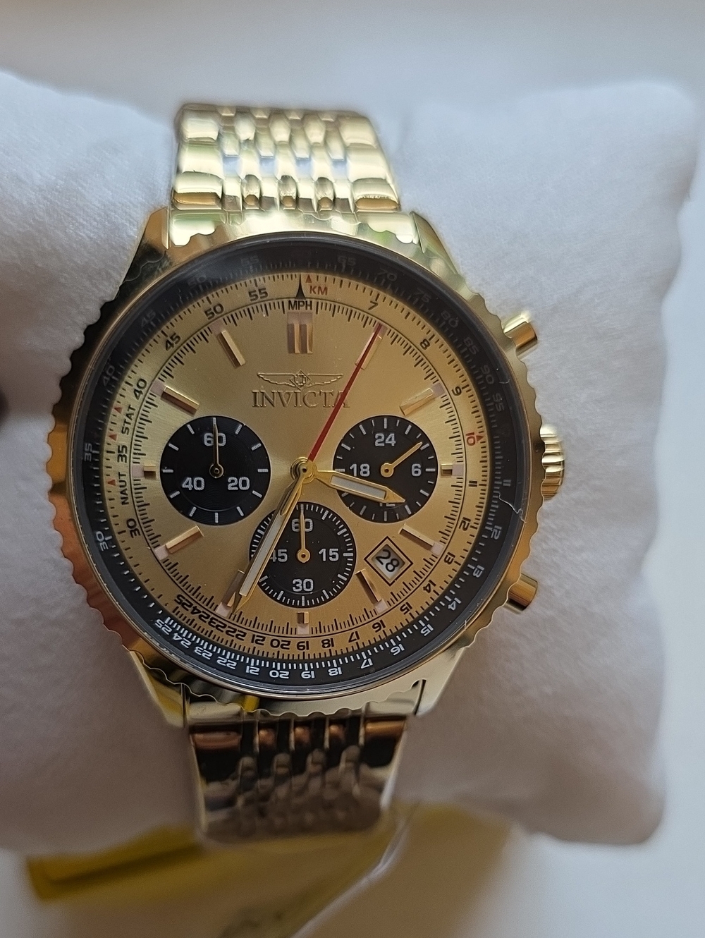 821.  Invicta Chase Durer Logist (Model 69566) 43mm Gold